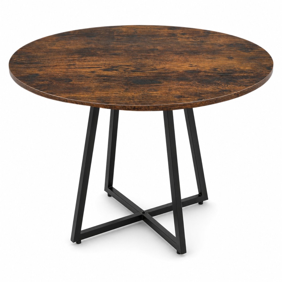 Ronde tafel op kruispootvoet, Diameter 80 cm x 72 cm