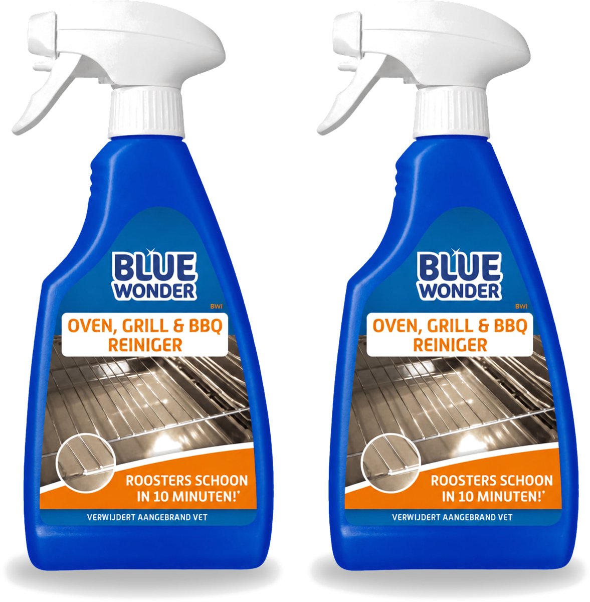 2 x Blue Wonder - Oven & Grill Reiniger - Diepe Reiniging - 500 ml - Bulkverpakking - 2 stuks