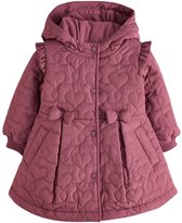 Next - Meisjes - Regenbestendige jas met stiksels en rok - Roze