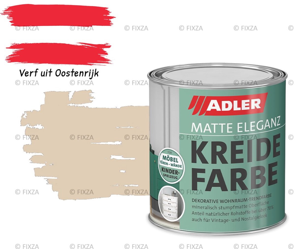 ADLER Vivido Krijtverf – Klimtouw – Duurzame matte verf voor hout, meubels, deuren, metaal en kunststof – 750 ml