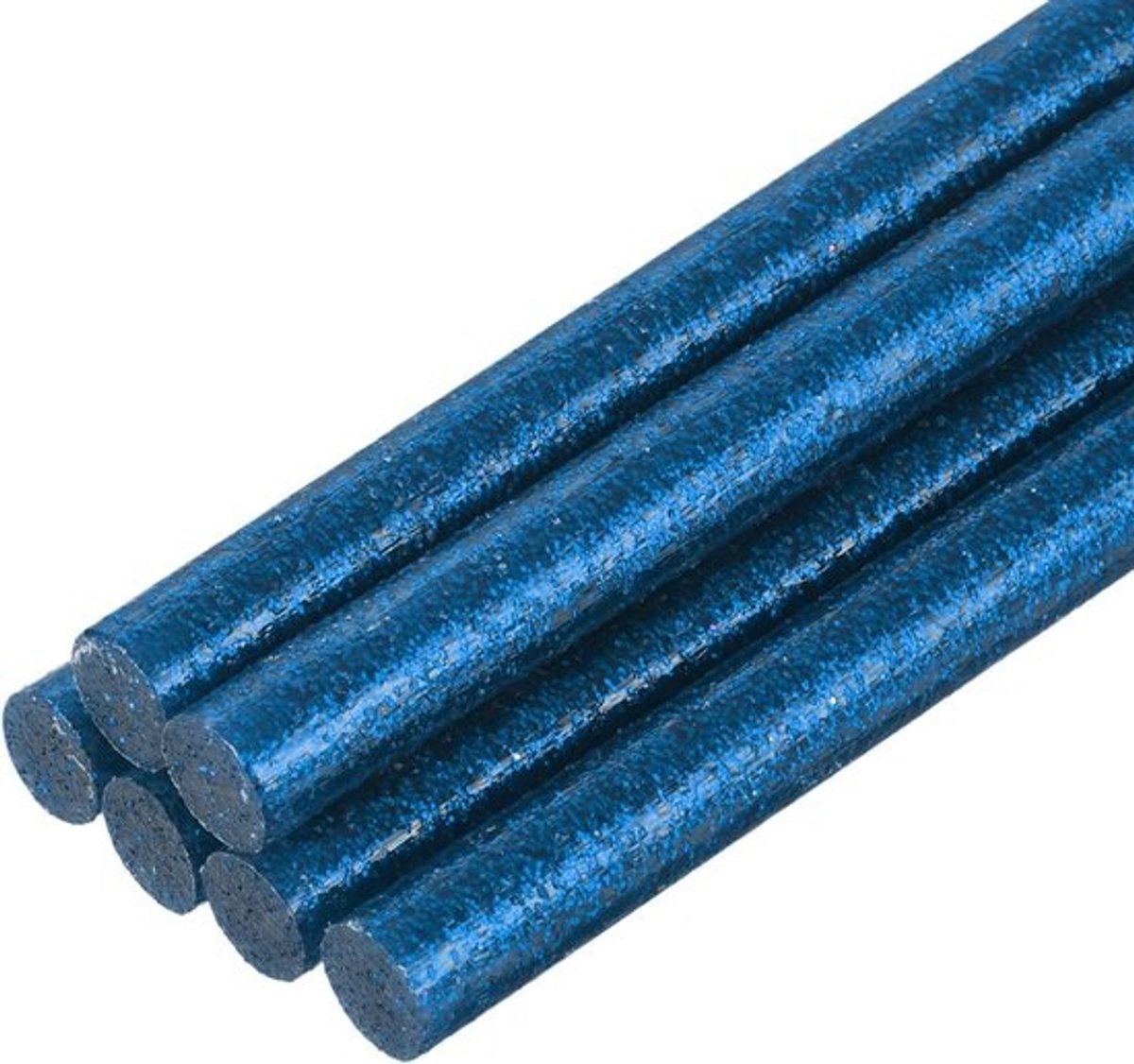 Lijmpistoolsticks - Lijmsticks - Voor klussen en knutselen - Hoge viscositeit - EVA - 7 mm x 200 mm - Glitter - Lichtblauw