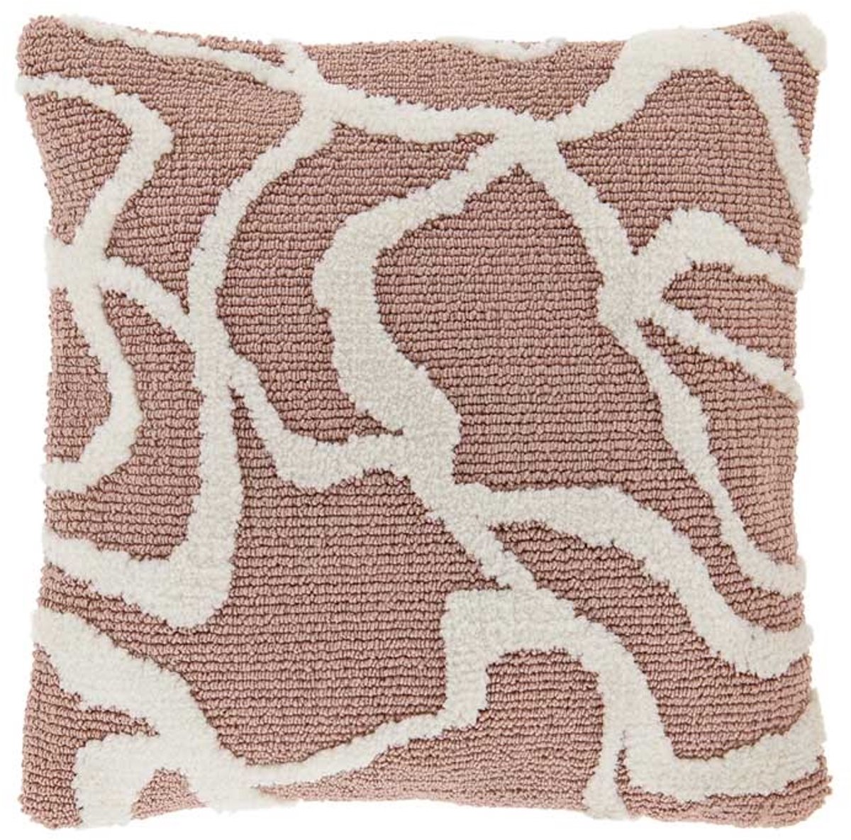 Unique Living Sierkussen Nanou old Pink -45x45cm Roze