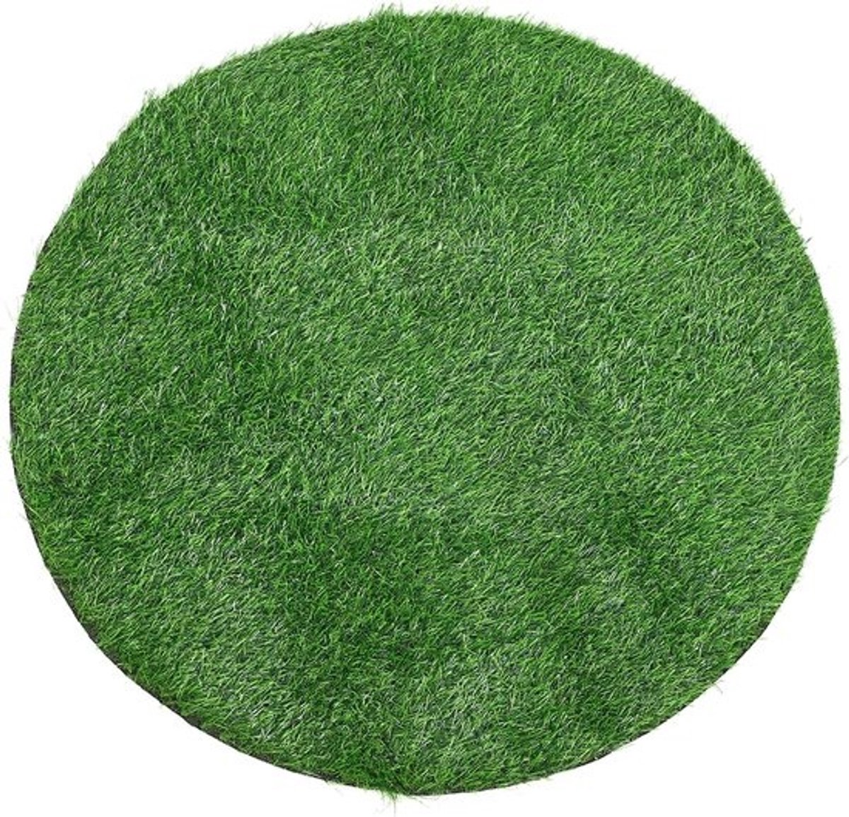 Kunstgrasmat - Kunststof tapijt - Buitendecoratie - Onderhoudsarm - Diameter 100 cm - Groen