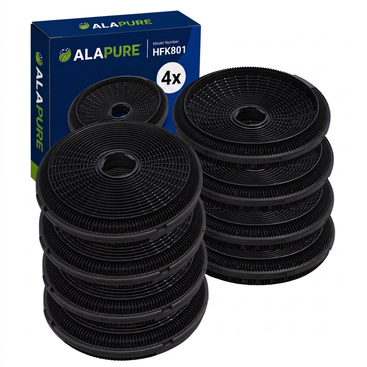 4x Koolstoffilter voor DeDietrich 74X3895