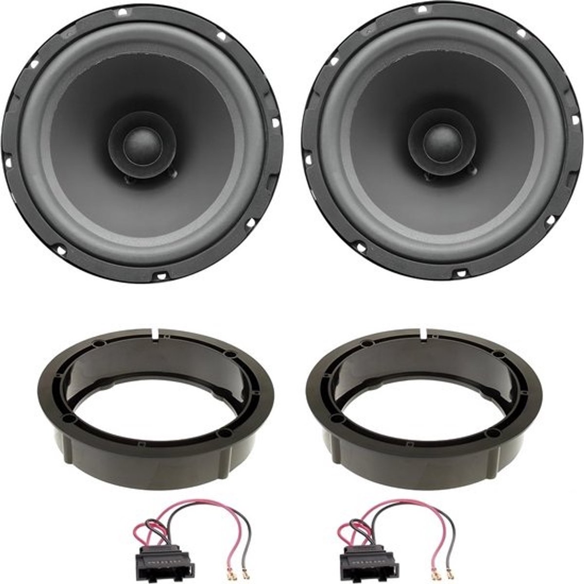 120 Watt 16,5 cm biconische autospeakerset - universeel