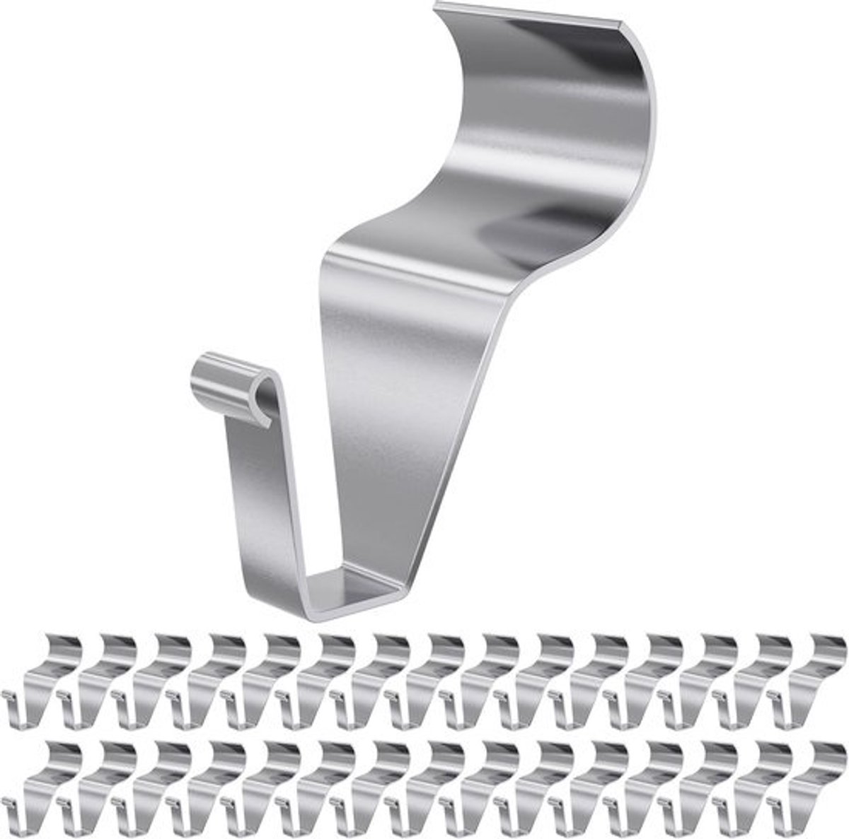 Vinyl haken - Decoratieophangers - Buiten decoreren - Geen gaten nodig - 30 stuks - Glanzend