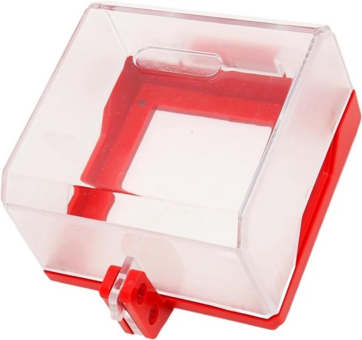Noodstopbeveiliging - Schakelaarafdekking - Veilige bediening - Robuust PC-materiaal - 14 x 12 x 9 cm - Transparant