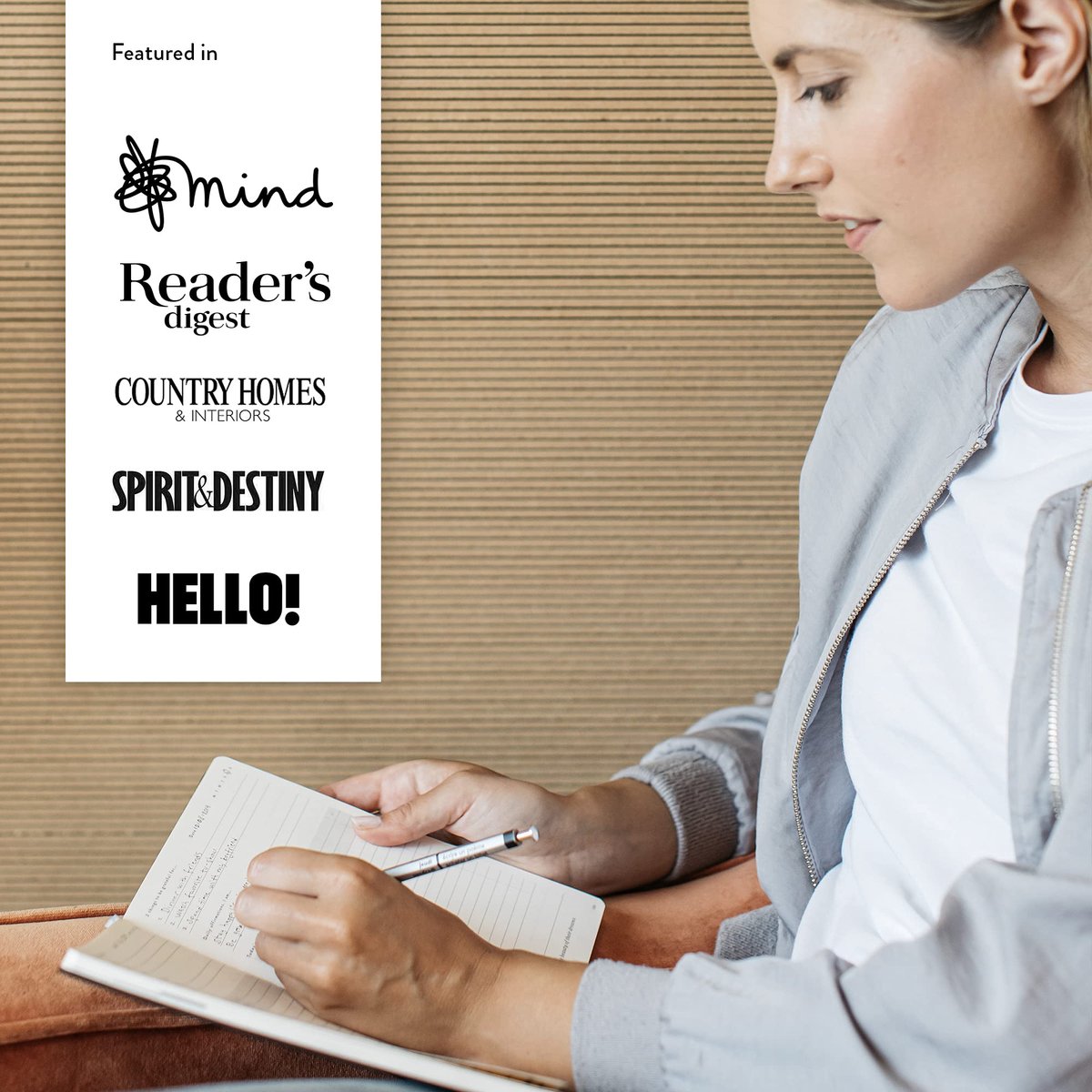 SnelShoppen - Mal Paper 6 maanden planner - grijs, 274 pagina's ongedateerd, soft cover productiviteitsdagboek met dagelijkse doelstellingen, notitiep