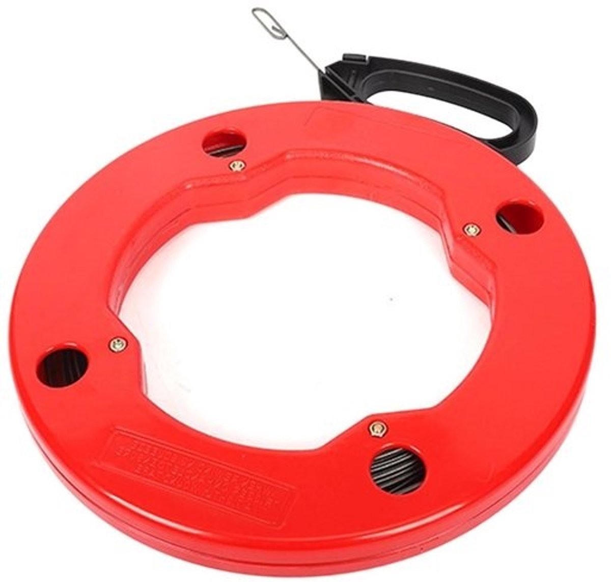 Elektrische trekveer - Kabeltrekker - Voor het trekken van leidingen - Flexibel staal - 28 cm - Zwart