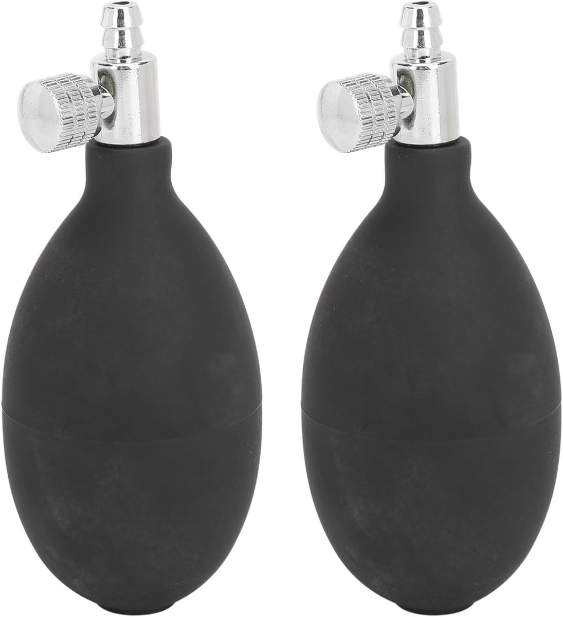 Latex Bloeddruklamp Vervangset, 2 Stuks, Bloeddrukmeter Accessoires met Luchtontlastklep en Pomp