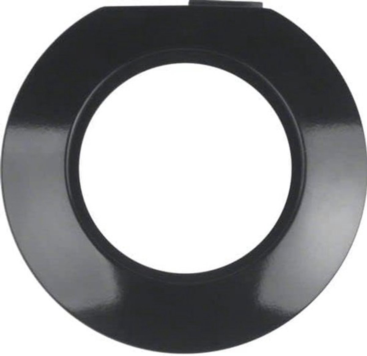 Schakelframe - Afdekplaat - Voor elektrische installatie - Duroplastmateriaal - 10 x 5 cm - Zwart