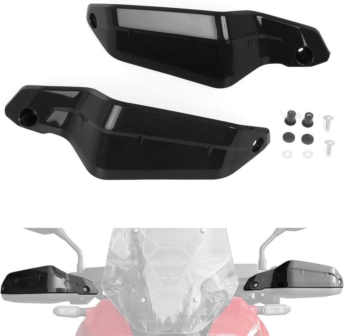 Motorcycle Hand Guard ABS Plastic Compatible with X-ADV 750 (2021-2025) XL750 Transalp (2023-2025) CRF1100L Africa - ShopVlot