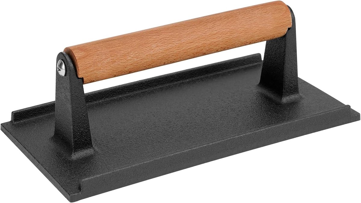 Grill Burger Press - Gietijzeren Steakpers - Houdt vlees plat - Sneller koken - ShopVlot