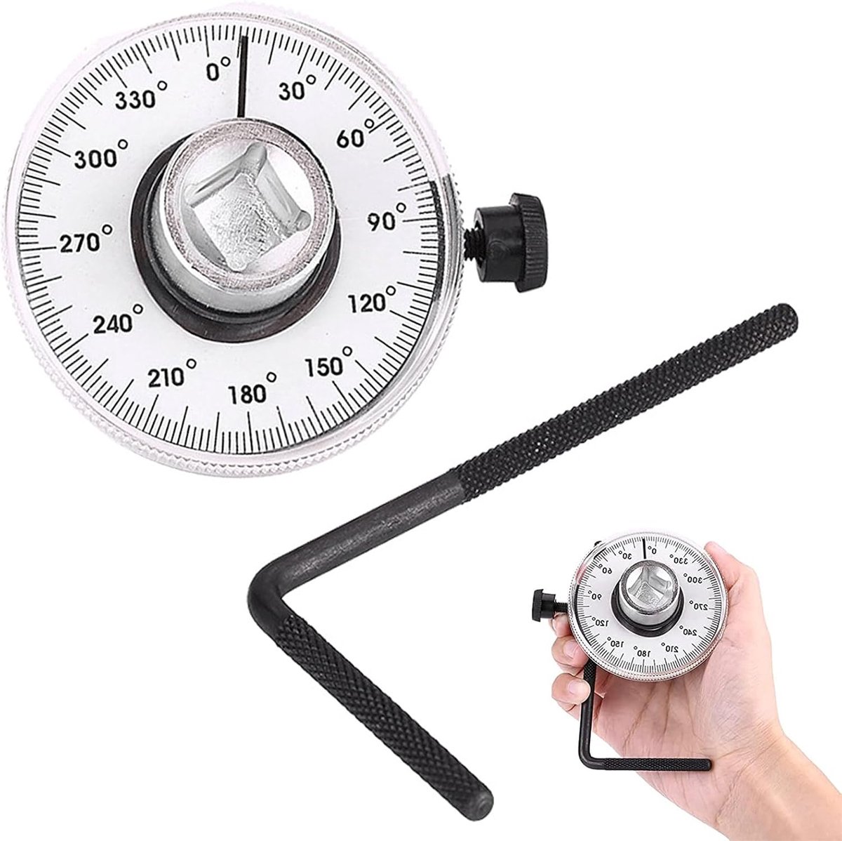 1 pair measuring tool, protractor, automatic measuring tool for torque angle car for controlled tightening - ShopVlot
