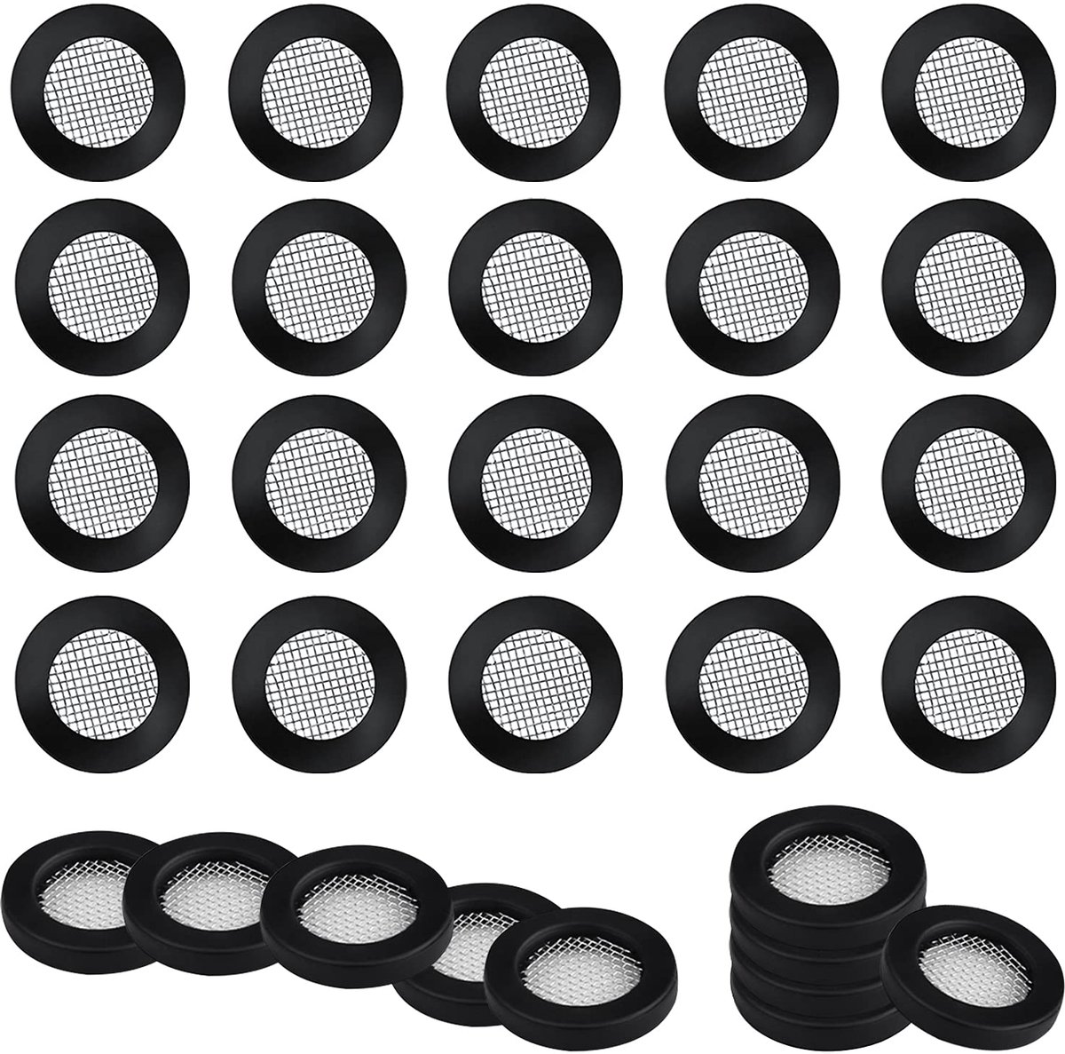 GIAK Screen Seal O-Ring 30 Pcs Hose Seal Filter Net Shower Head Seal for 1/2 Inch Shower Shower Head - ShopVlot