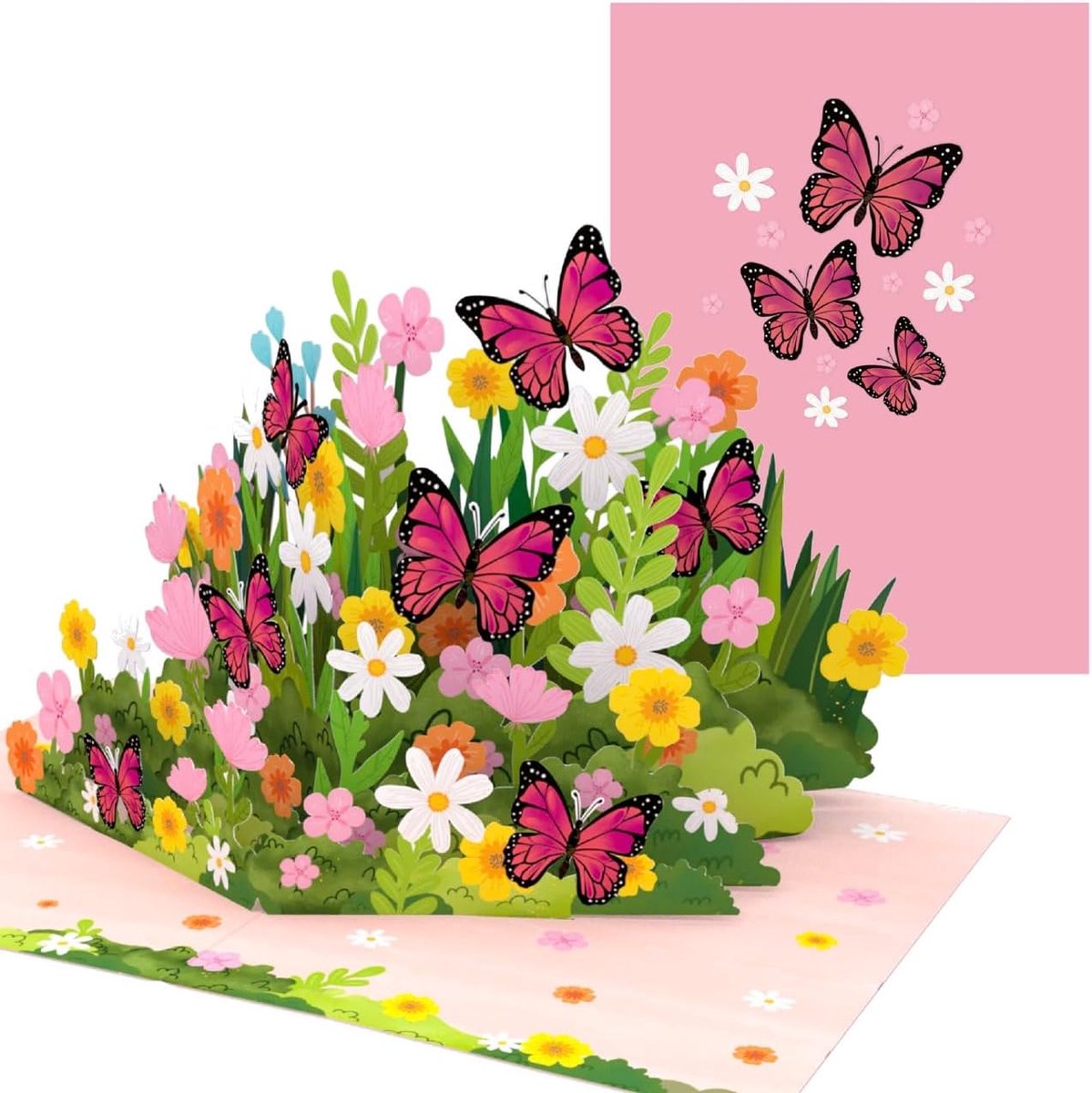 PopLife® Mom Loves Flowers 3D Pop Up Card - Mother's Day, Birthday, Anniversary, Valentine's Day, Thank You - ShopVlot