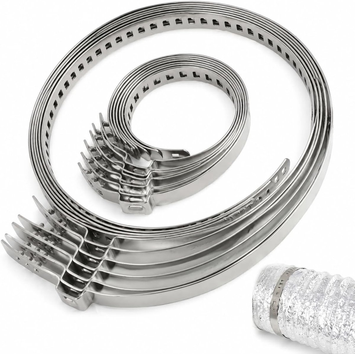 Set van 12 RVS Cardan Shaft Remmen - 6 Grote en 6 Kleine Maten voor Auto, ATV en Aandrijfas Accessoires