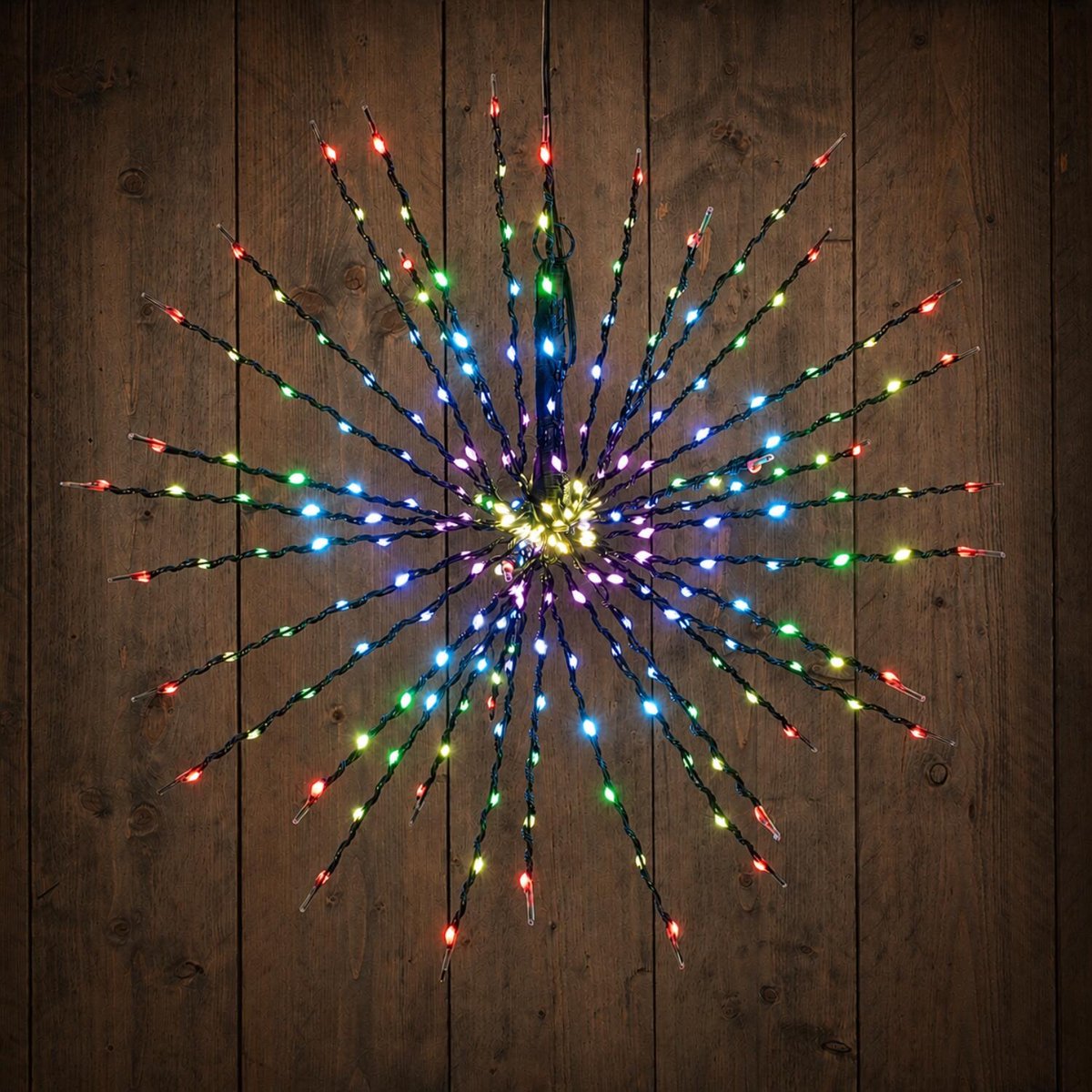 Anna's Collection Kerstverlichting figuur - vuurwerk bol - D60 cm - gekleurde LED - color changing