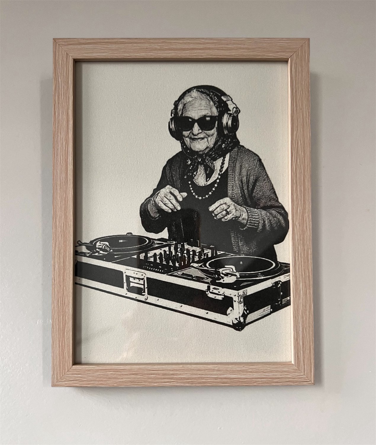 KAE Design Poster - DJNanny - Art Print - 13x18cm Wood