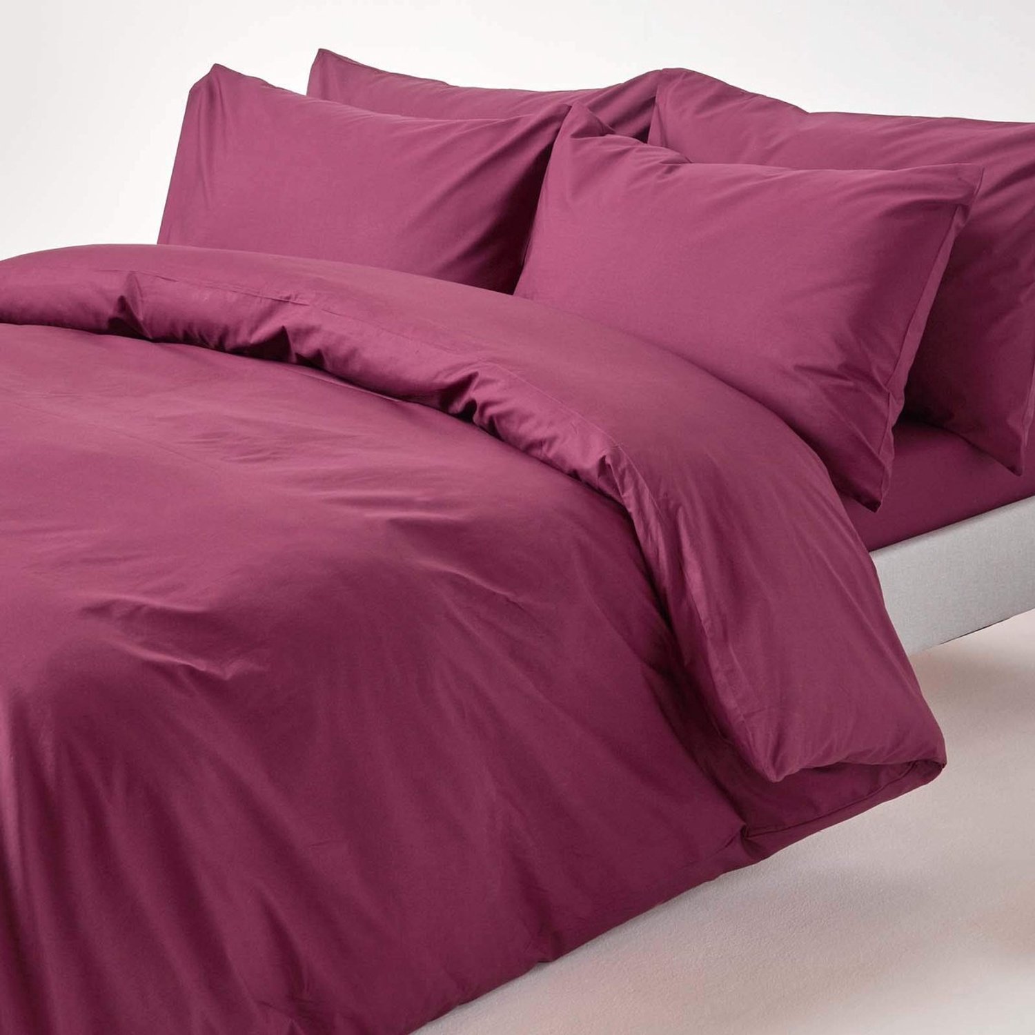 Duraxl Beddengoedset - Egyptisch katoen - 135 x 200 cm - Bordeaux