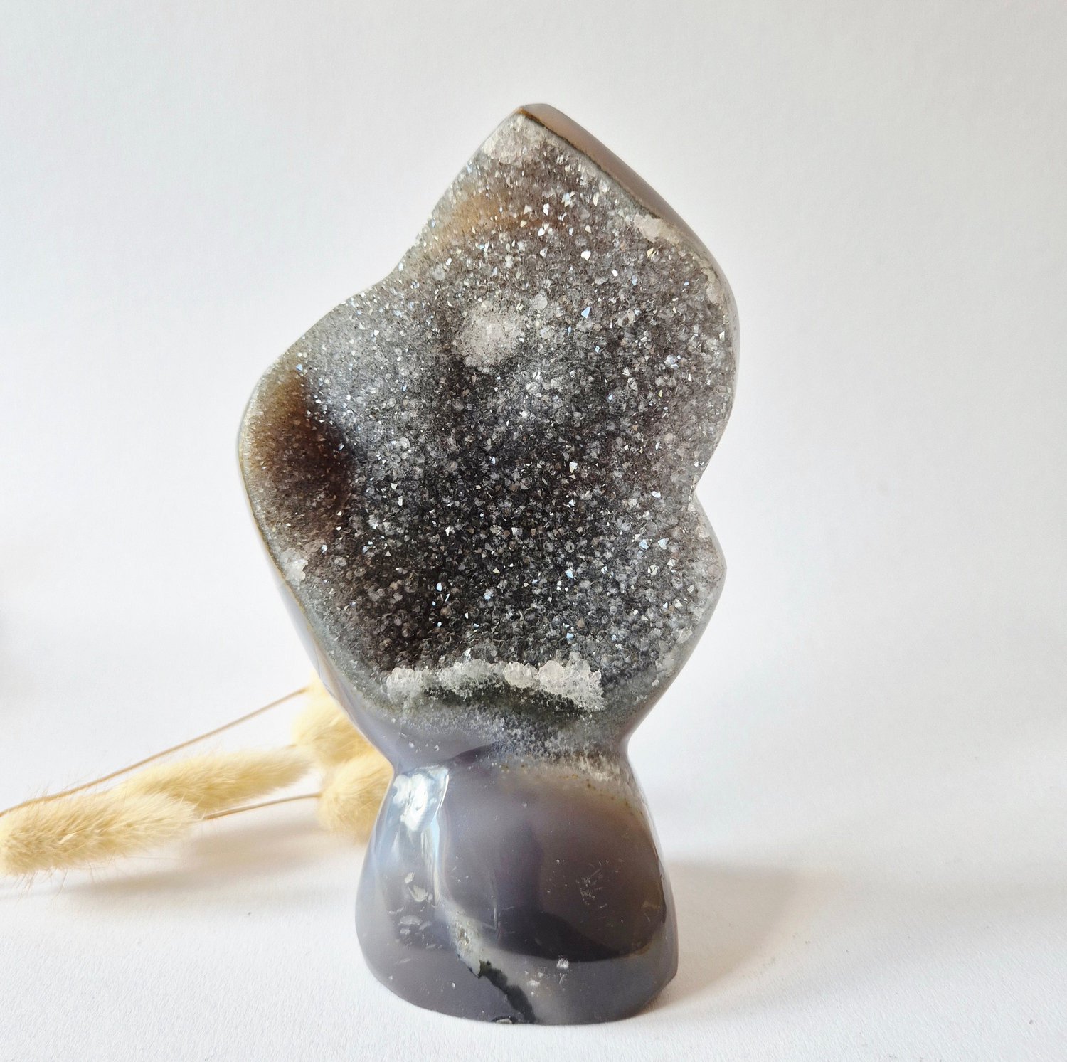 Moonlight Gemstones Druzy Agaat uit Uruguay – 621gram | Natuurlijke Geode Edelsteen Meerkleurig