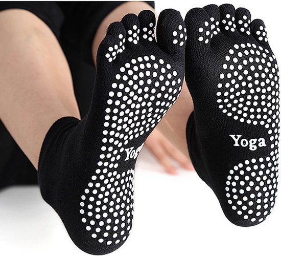 Niet-slip Yoga Sokken voor Dames, 4 Paar Toesokken voor Pilates, Dans en Martial Arts, Ideaal voor Sport en Fitness — afbeelding 4