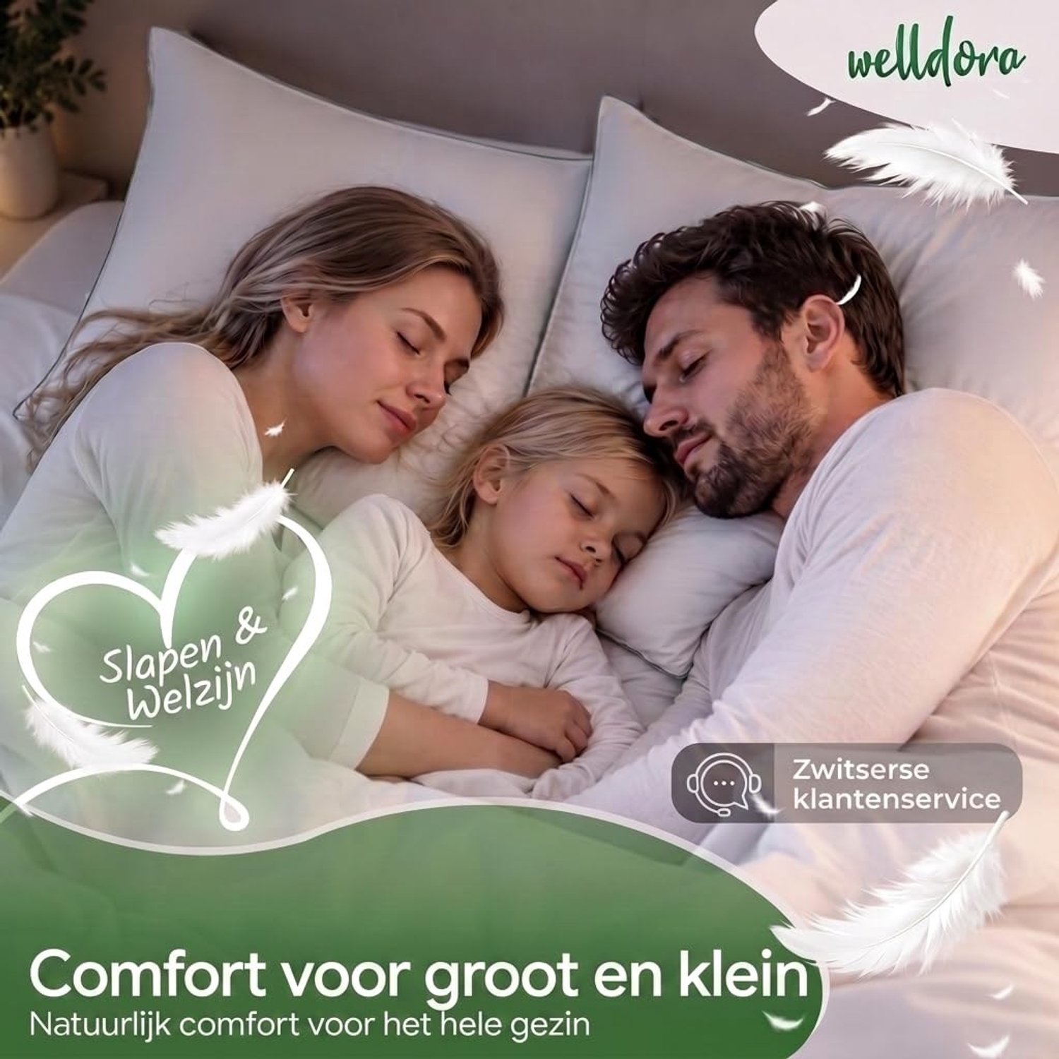 Duraxl Verenkussen - 60 x 60 cm - Medium - 100% veren Wit