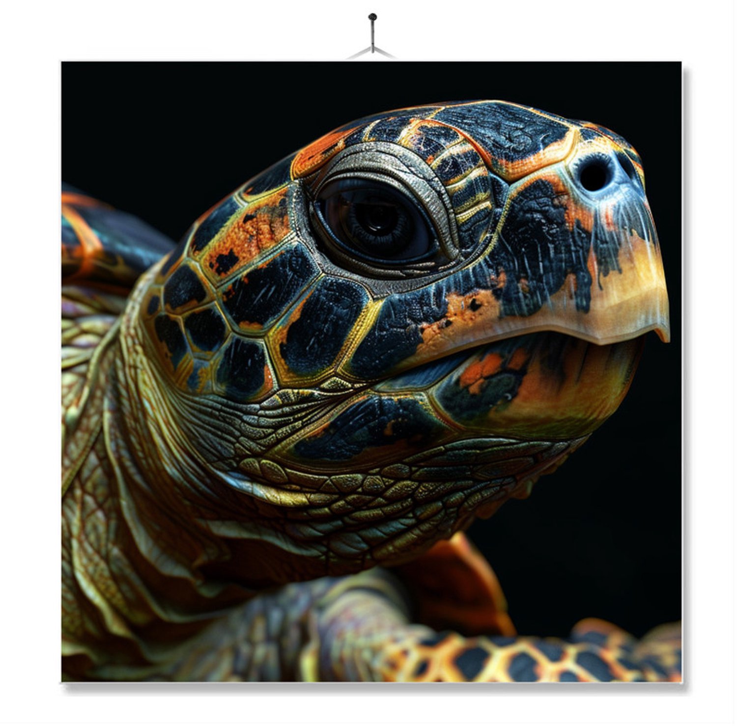 MC Living Tegel Met Opdruk | Geschenk | Dier | Closeup | Schildpad Ontwerp 2