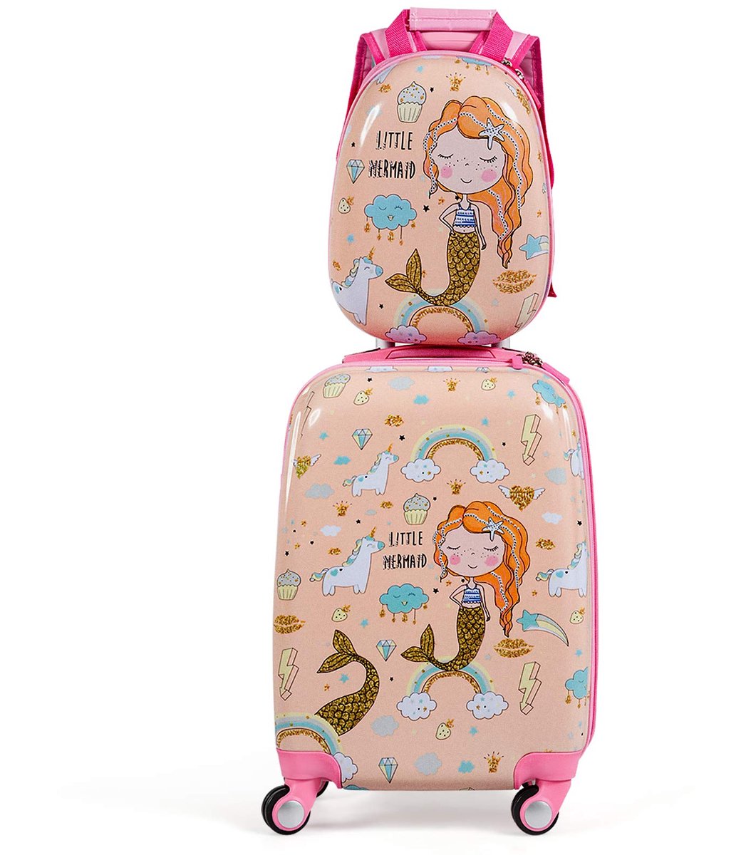 COSTWAY kinderkoffer, Nixen, 12"+18", kinderkoffer