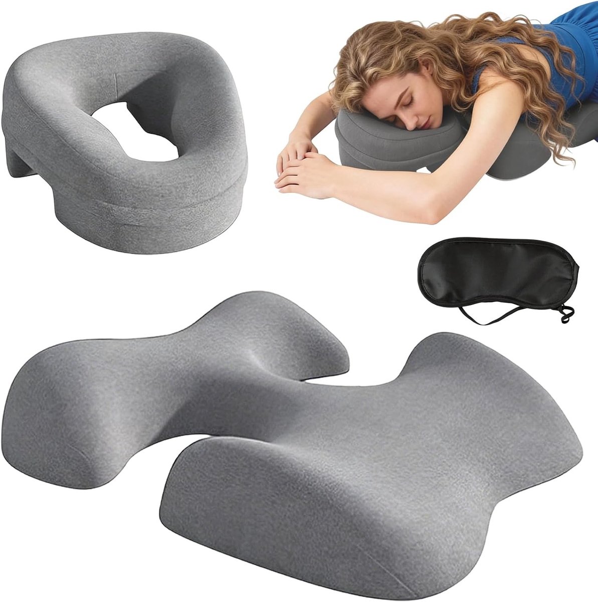Comfortabel Massagekussen voor Borst en Gezicht, Geheugenfoam Hoofdkussen voor Ondersteuning in Bed, Spa en Thuisgebruik