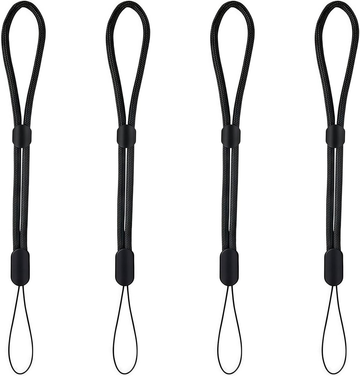 4 Stuks Verstelbare Polsbanden voor Camera's en Telefoons, Duurzame Paracord Polsbanden, Ideaal voor Sleutels en Accessoires