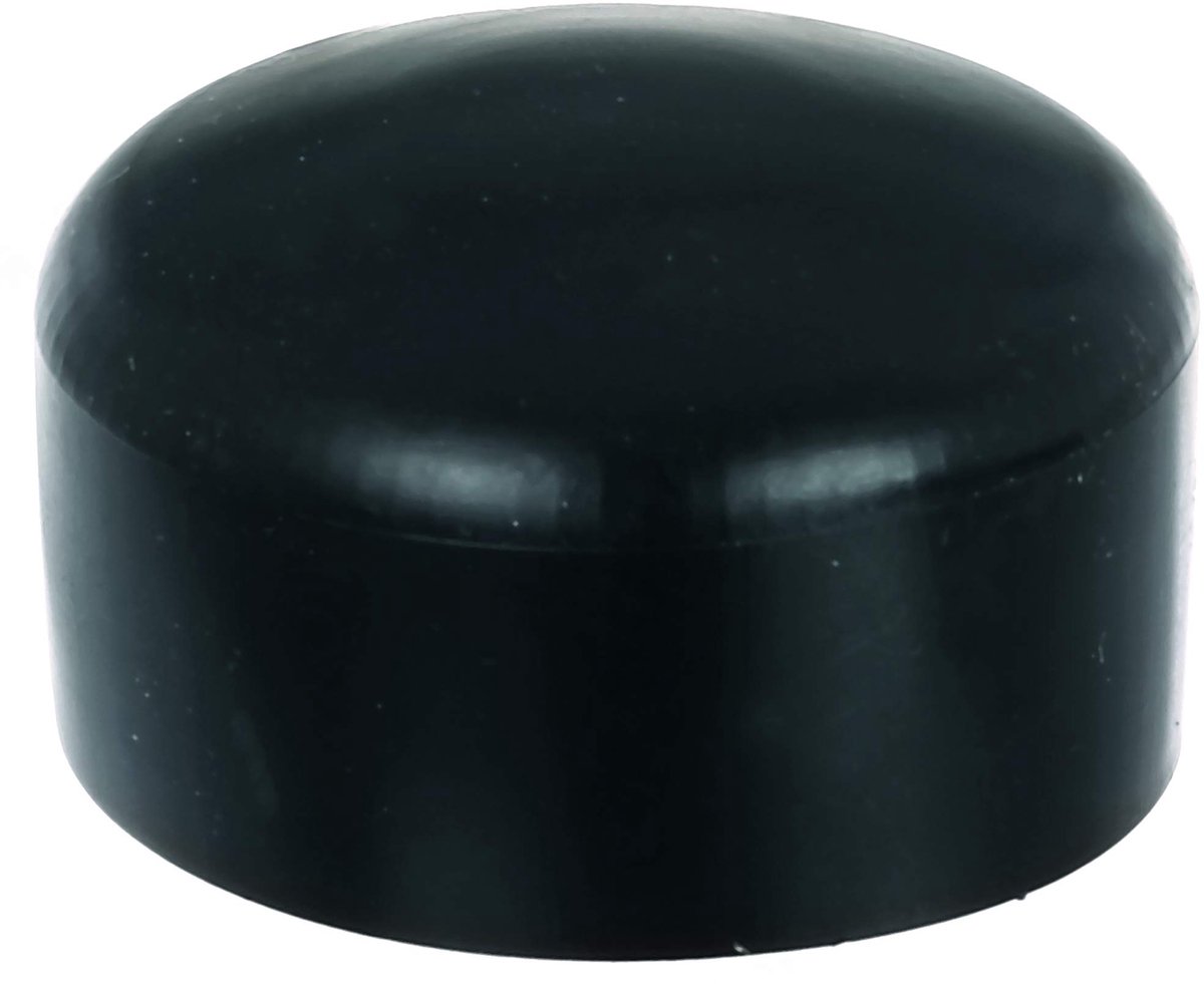 Alberts 831974 Paalkap voor ronde metalen paal - kunststof, zwart - voor paal-Ø 60 mm - set van 10 - ShopVlot