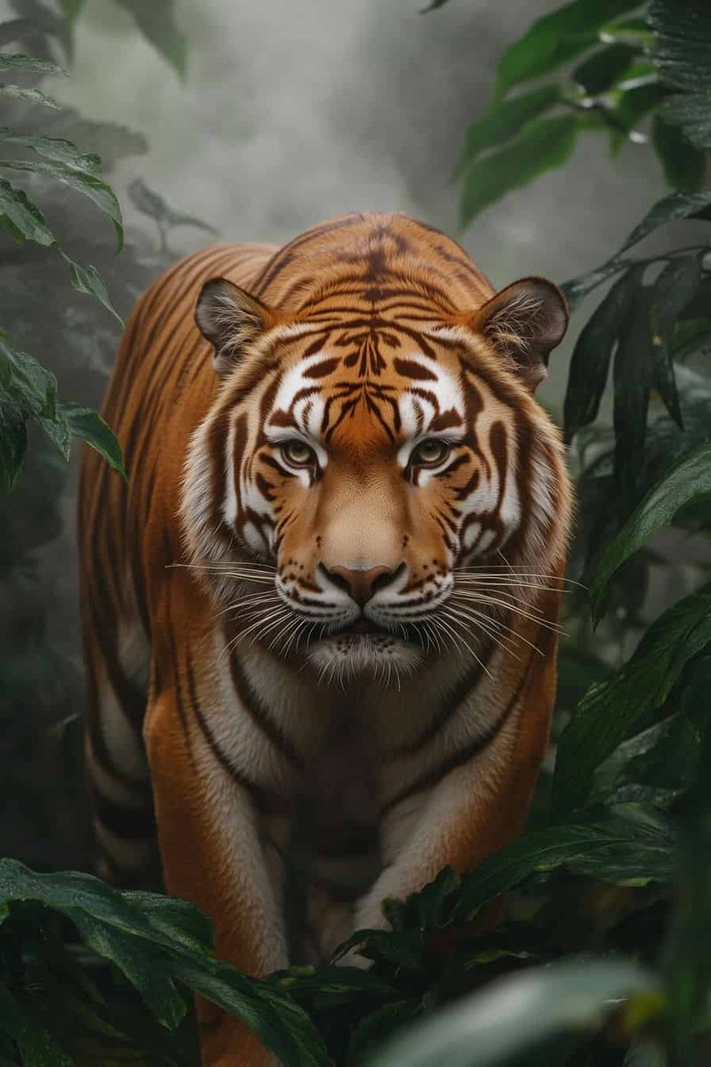 Tijger Poster - Dier - Artistieke - Natuur - Krachtige - Wild - Exotisch - posters - formaat 70x100cm - Wanddecoratie - L4111