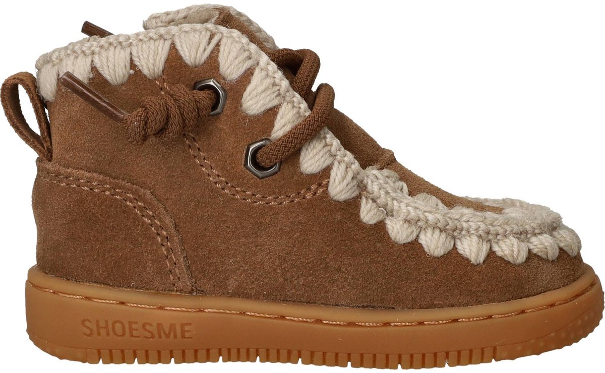 Shoesme Veterboots - Meisjes - Cognac - Maat:27