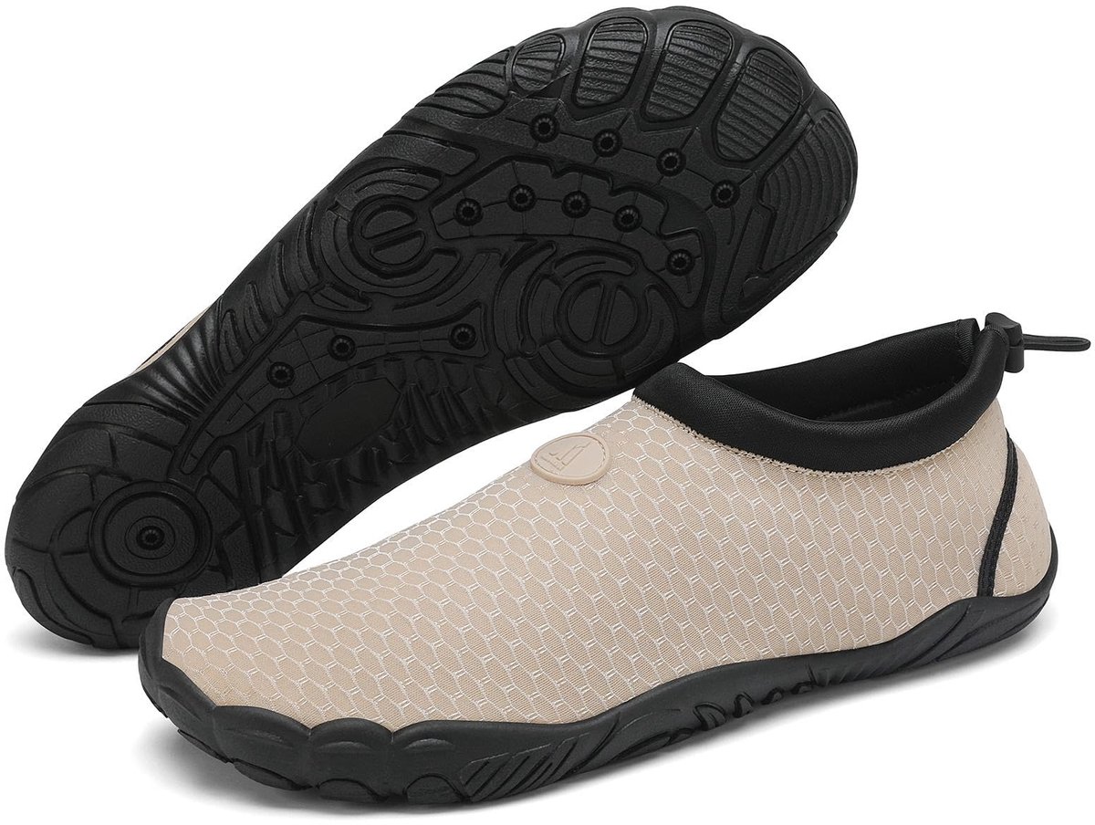 Mishansha Strandschoenen voor heren en dames, ademend, sneldrogend, waterschoenen, maten 36-46, Kaki, 40 EU - ShopVlot