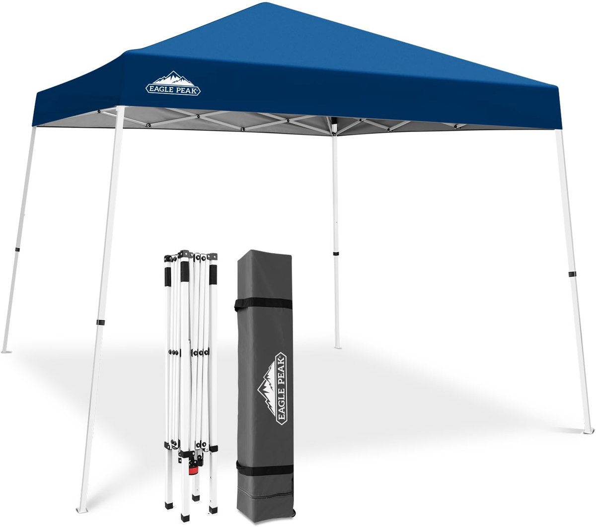 EAGLE PEAK 3 m x 3 m schuine poot pop-up luifeltent, instant outdoor luifel, eenvoudige set-up opvouwbare schuilplaats - ShopVlot