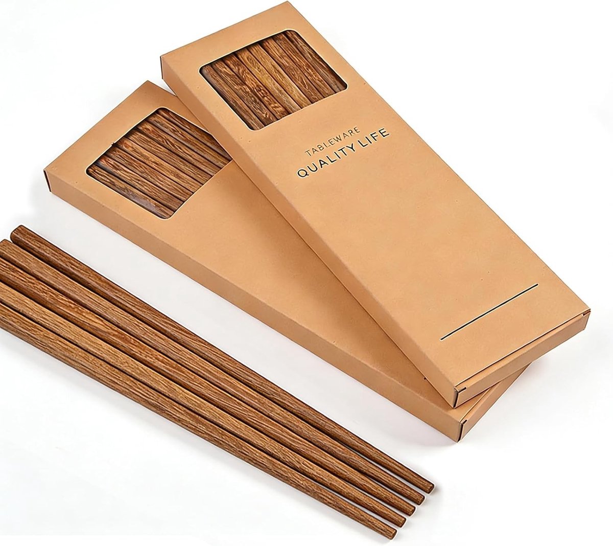 Elegante Houten Eetstokjes voor Sushi en Aziatische Gerechten - Duurzaam en Stijlvol Design