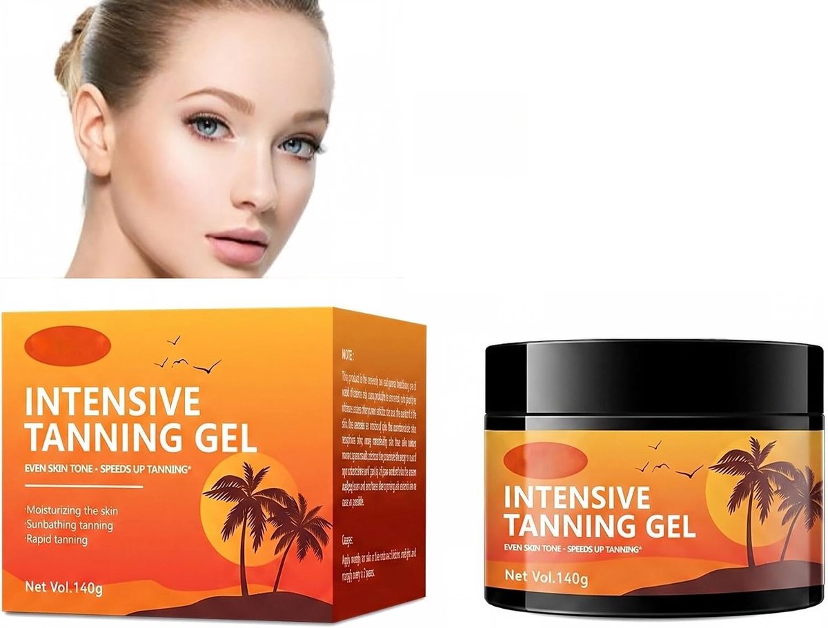 Intensieve Zelfbruinende Gel voor Lichaam en Gezicht, Natuurlijke en Egale Bruining, Tanning Drops voor een Stralende Huid