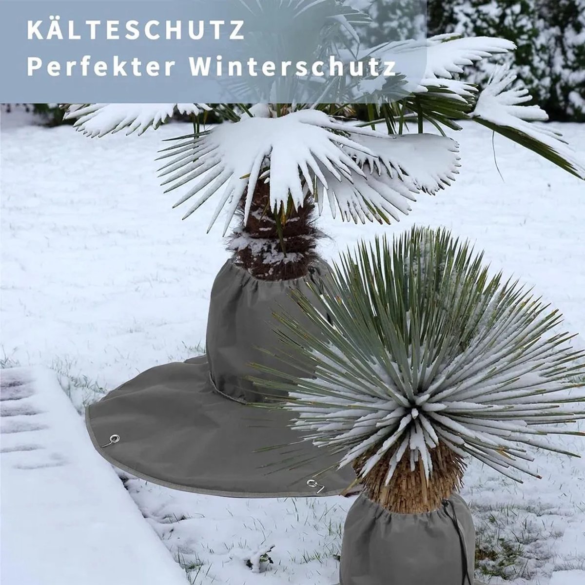 Winterbeschermingshoes geschikt voor planten, winterafdekking geschikt voor buitenplanten, beschermhoes geschikt voor olijfbomen, drielaagse structuur, verstelbaar, 30 cm hoog, maximale stamdiageschikt voorer tot 90 cm.