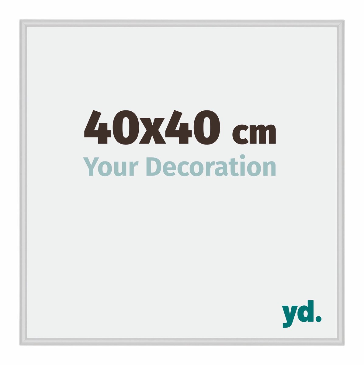yd. Your Decoration - Fotolijst 40x40 cm - Aluminium - Zilver Mat - Miami