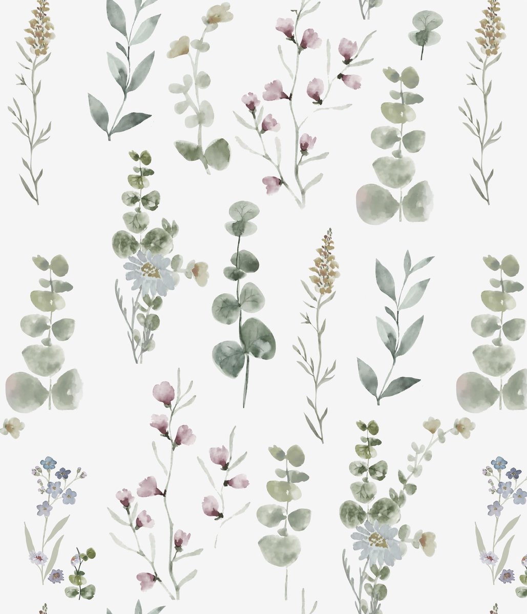 myforHD Zelfklevend behang, bloemen, bladeren, 44 cm x 300 cm, vintage, zelfklevend, afneembaar, pvc, vinyl - ShopVlot