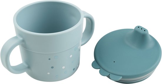 Done By Deer Foodie Spout Cup Happy Dots Blue van Done by Deer — afbeelding 5