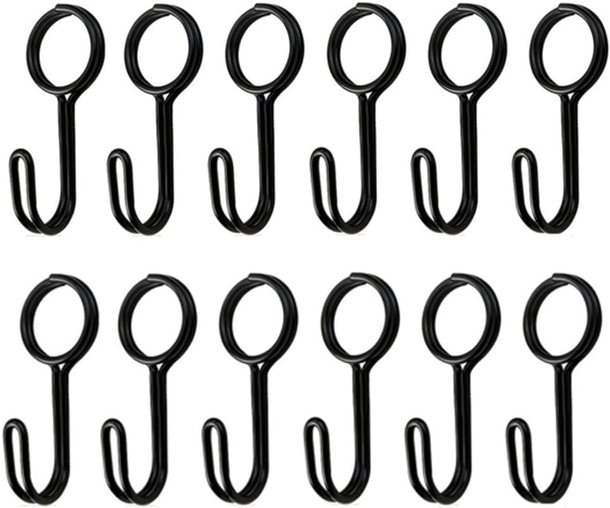 Dailygoods- Haak Set van 12 - Spiral Haak - Roestvrij Stalen Haak - Universele Haak - Tarp Haak - 77x30x25mm - Duurzaam en Betrouwbaar - Expanderhaak