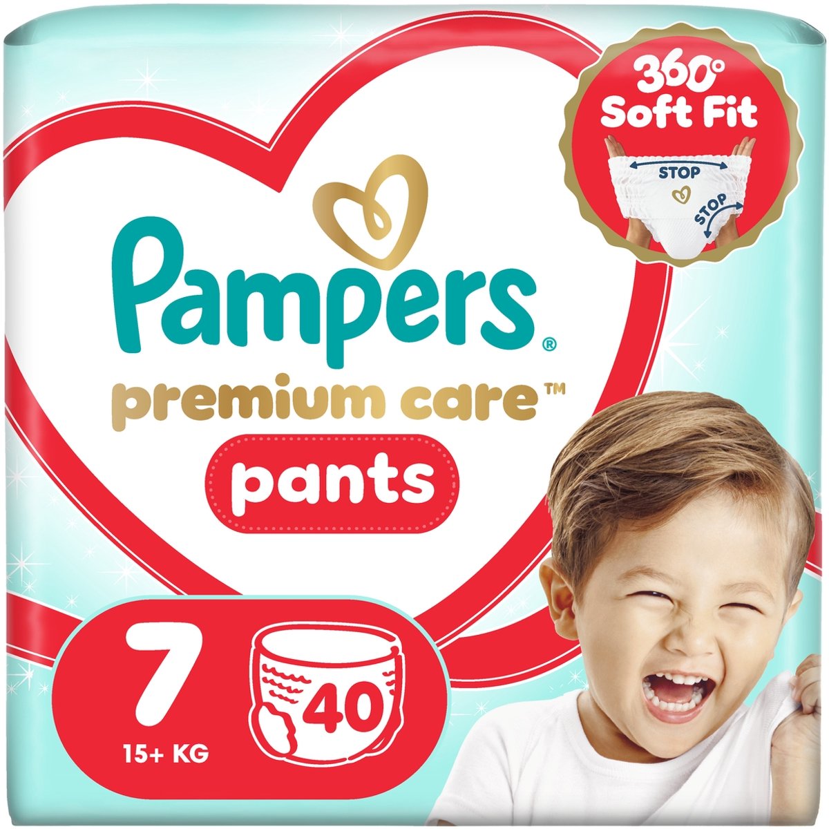 Pampers Premium Care Maat 7 - 40 Pants, 15+ kg, Optimale Bescherming