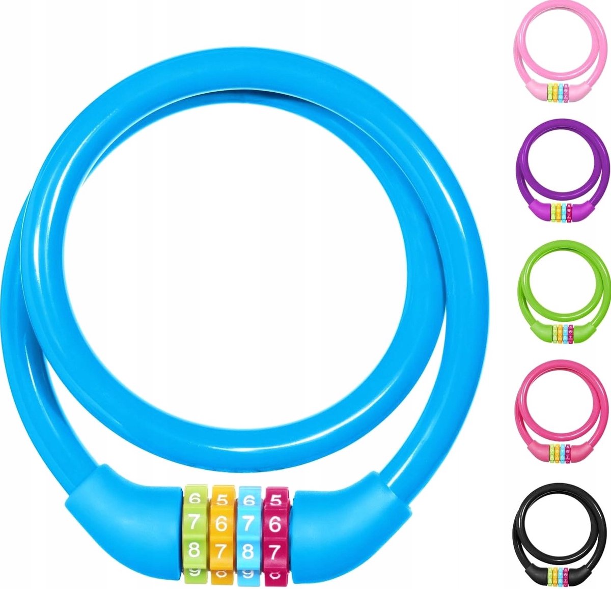 Kabel Fiets Diefstal Sluiting 65cm Cijferslot Antidiefstal Kabel
