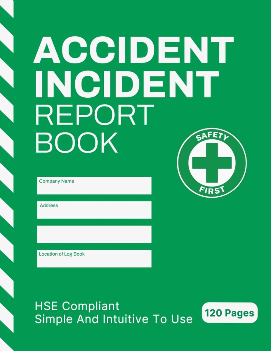 Accident and Incident Report Book: HSE Compliant Log Book for Workplace, School, Business; Health & Safety Reports; - ShopVlot