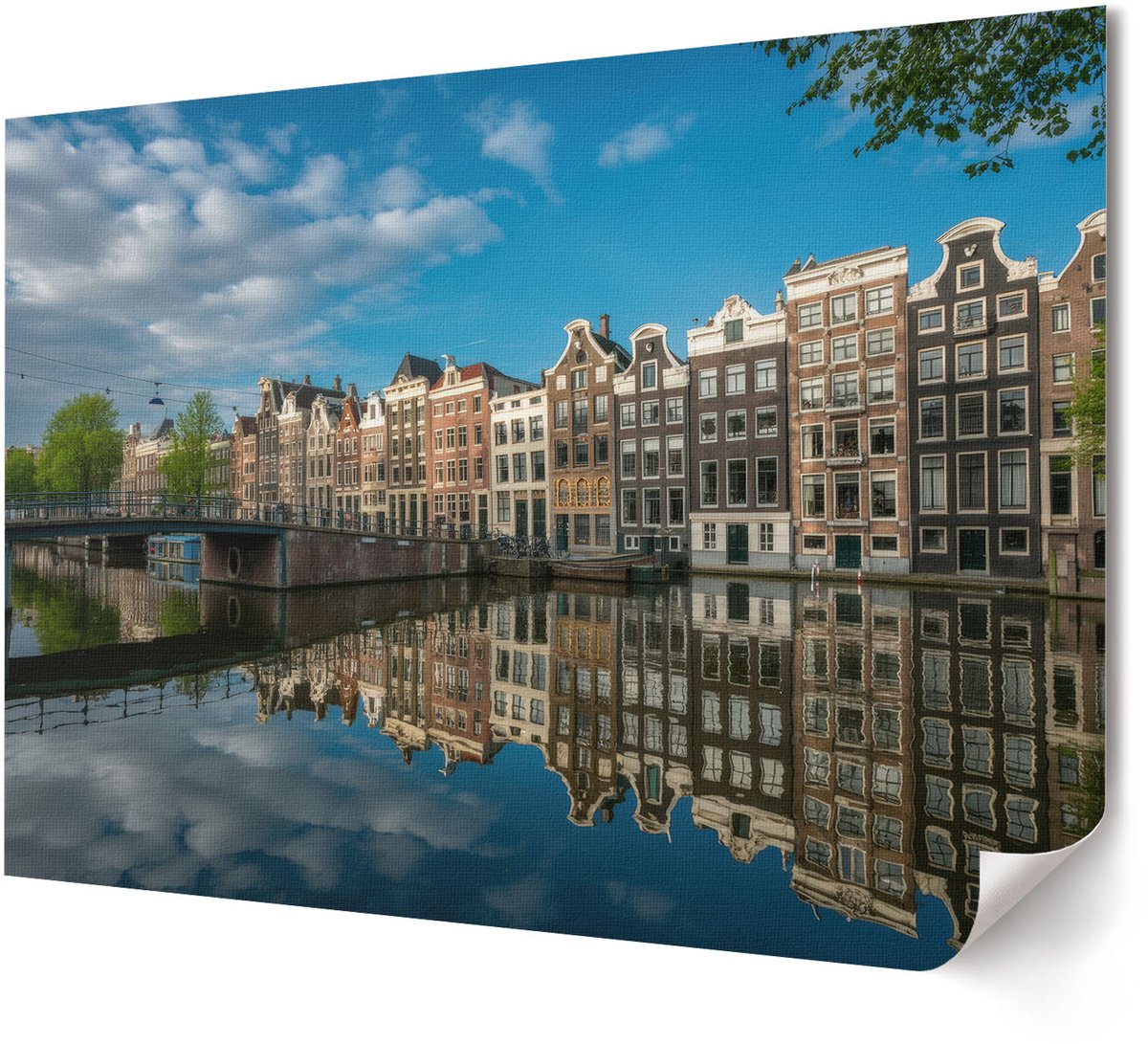 Coloray Polycanvas Wandposter - Winterlandschap, Fotografie - A4 - Wit Wanddecoratie - Rechthoek - Canvasposter - Woonkamer, Slaapkamer, Kantoor - Klassiek