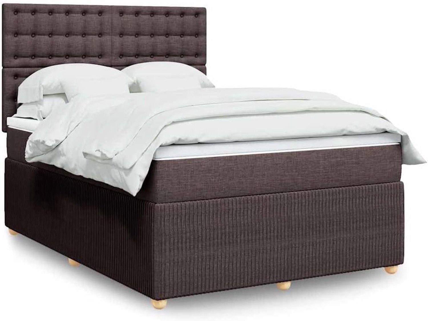 Pocketveringmatras Donkerbruin 140x190 cm