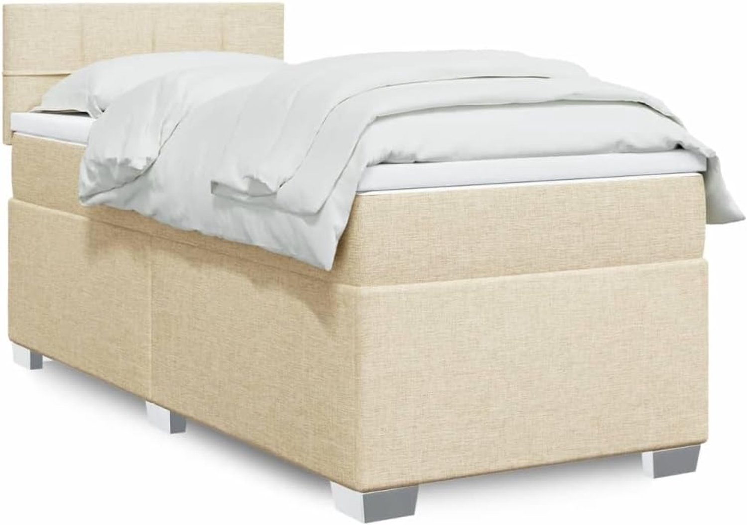 Pocketveringmatras boxspringbed crème 90x200 cm