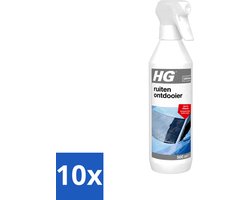 10 x HG - Ruitenontdooier Spray - Snel & Effectief - Voorkomt Snelle Herbevriezing - 500 ml - Voordeelverpakking - 10 stuks